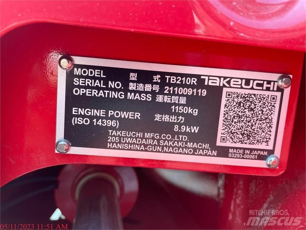 Takeuchi TB210R 小型挖土機/掘鑿機<7t(小型挖掘機)