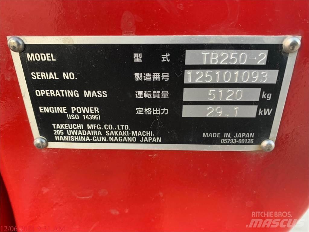 Takeuchi TB250-2 小型挖土機/掘鑿機<7t(小型挖掘機)