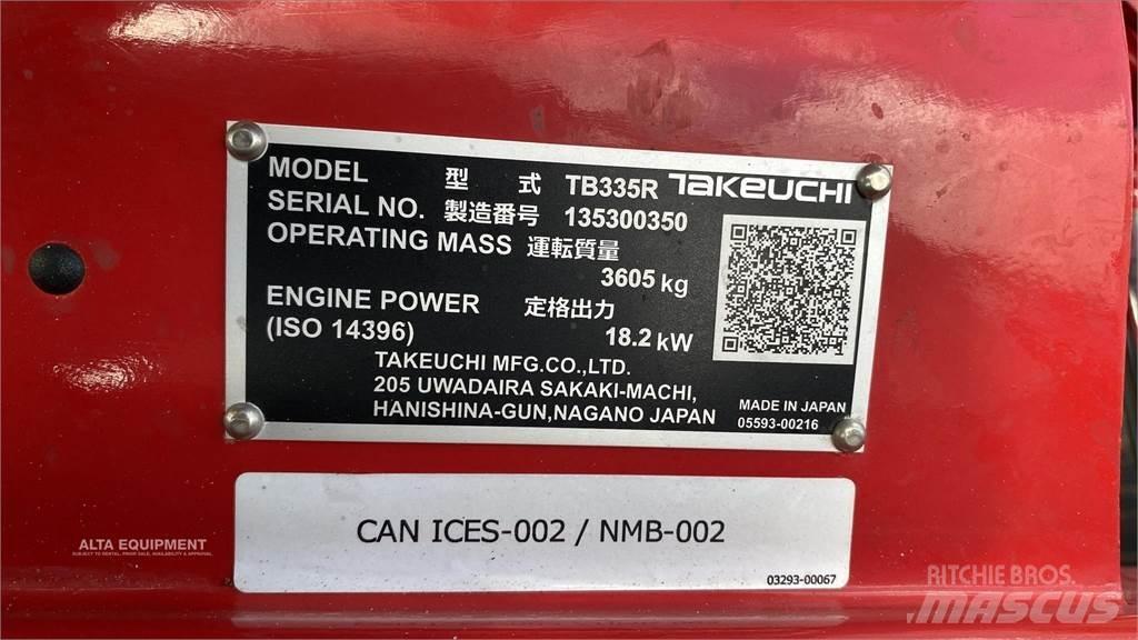 Takeuchi TB335R 小型挖土機/掘鑿機<7t(小型挖掘機)