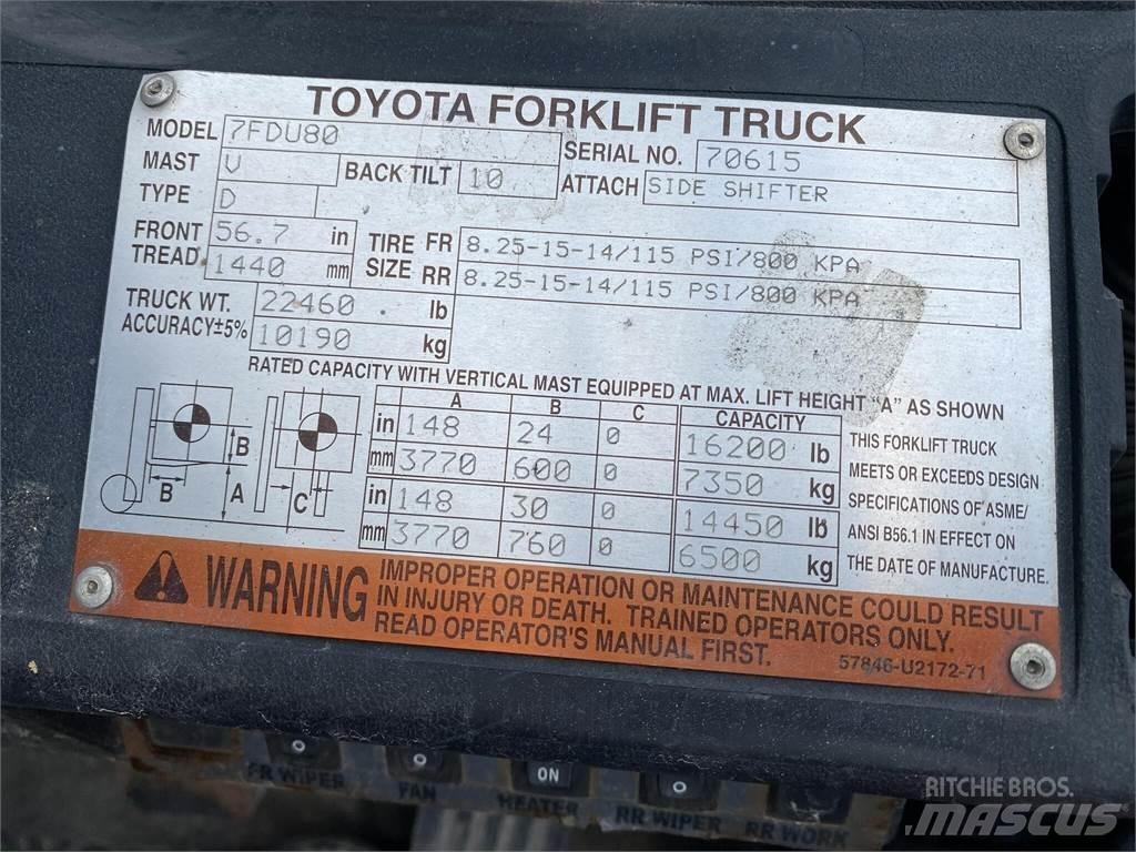 Toyota 7FDU80 堆高機(叉車)-其他