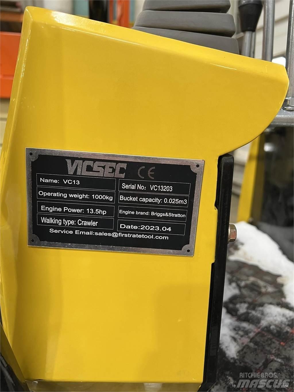 Vicsec VC13 小型挖土機/掘鑿機<7t(小型挖掘機)