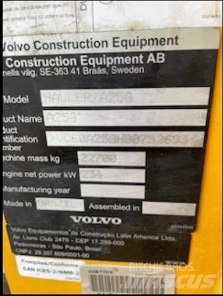 Volvo A25G 鉸接式起吊車