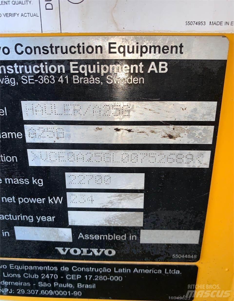 Volvo A25G 鉸接式起吊車
