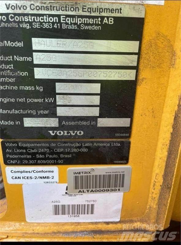 Volvo A25G 鉸接式起吊車