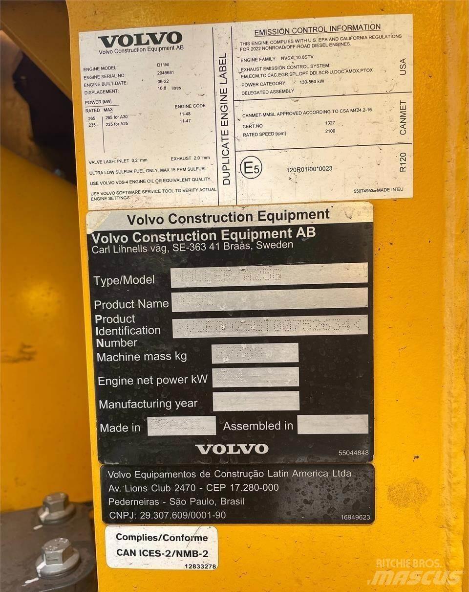 Volvo A25G 鉸接式起吊車
