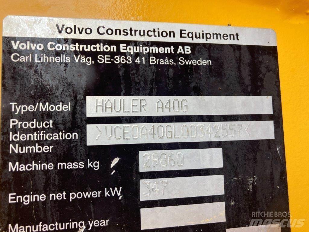 Volvo A40G 鉸接式起吊車