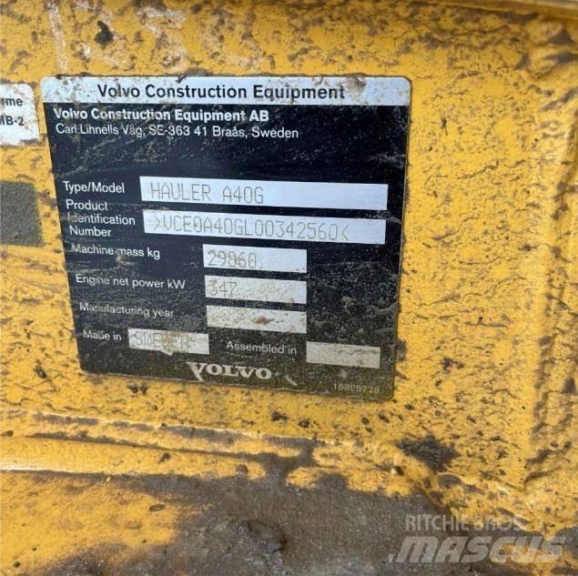 Volvo A40G 鉸接式起吊車