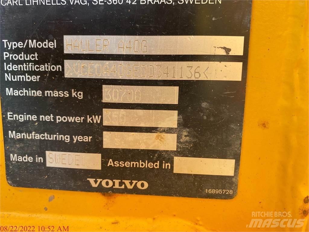 Volvo A40G 鉸接式起吊車