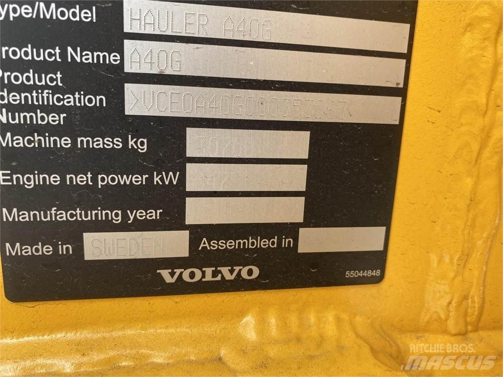 Volvo A40G 鉸接式起吊車