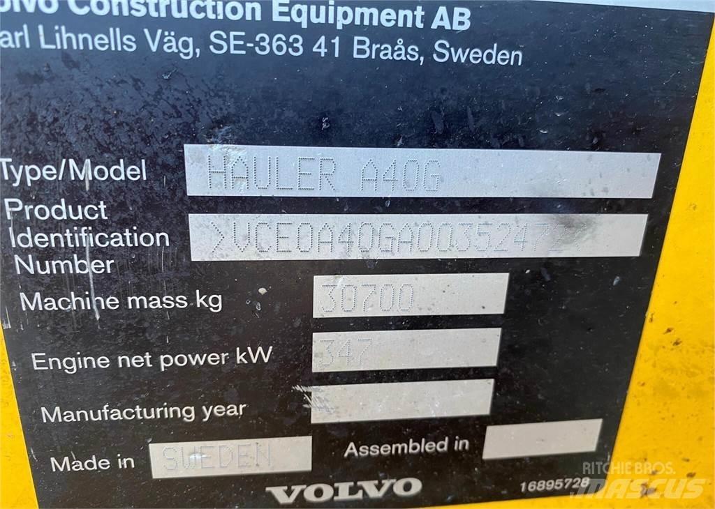Volvo A40G 鉸接式起吊車