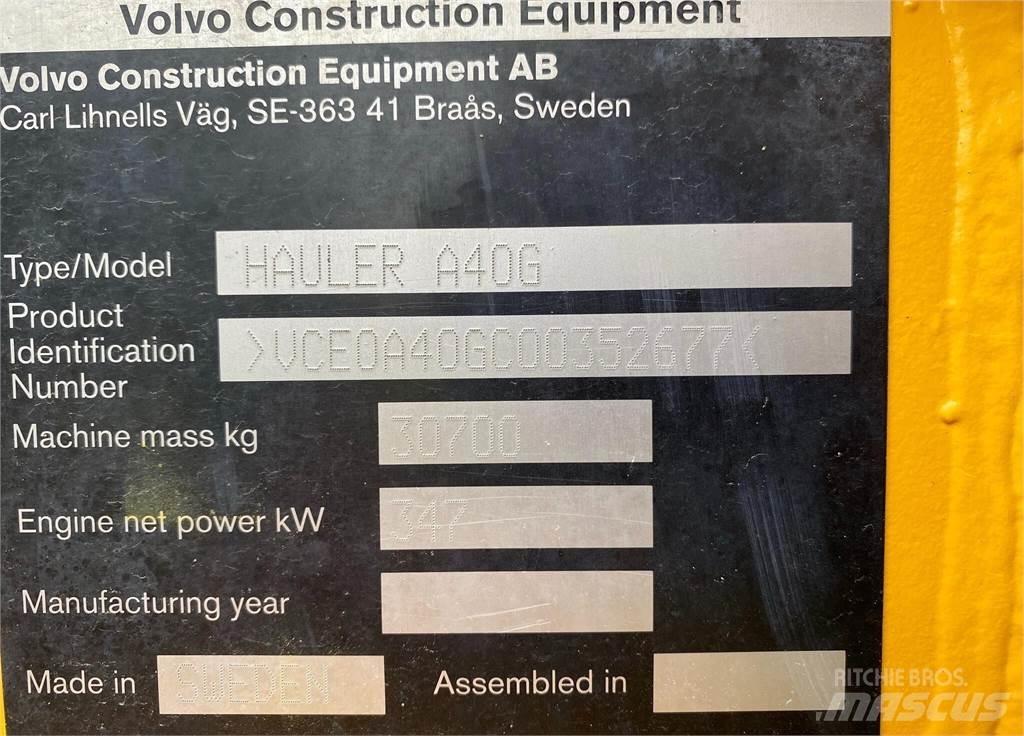 Volvo A40G 鉸接式起吊車