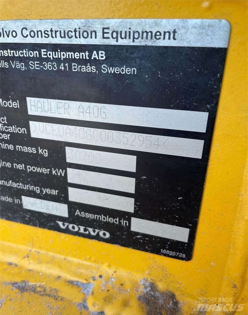 Volvo A40G 鉸接式起吊車