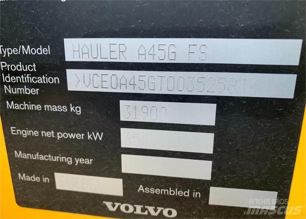 Volvo A45G FS 鉸接式起吊車