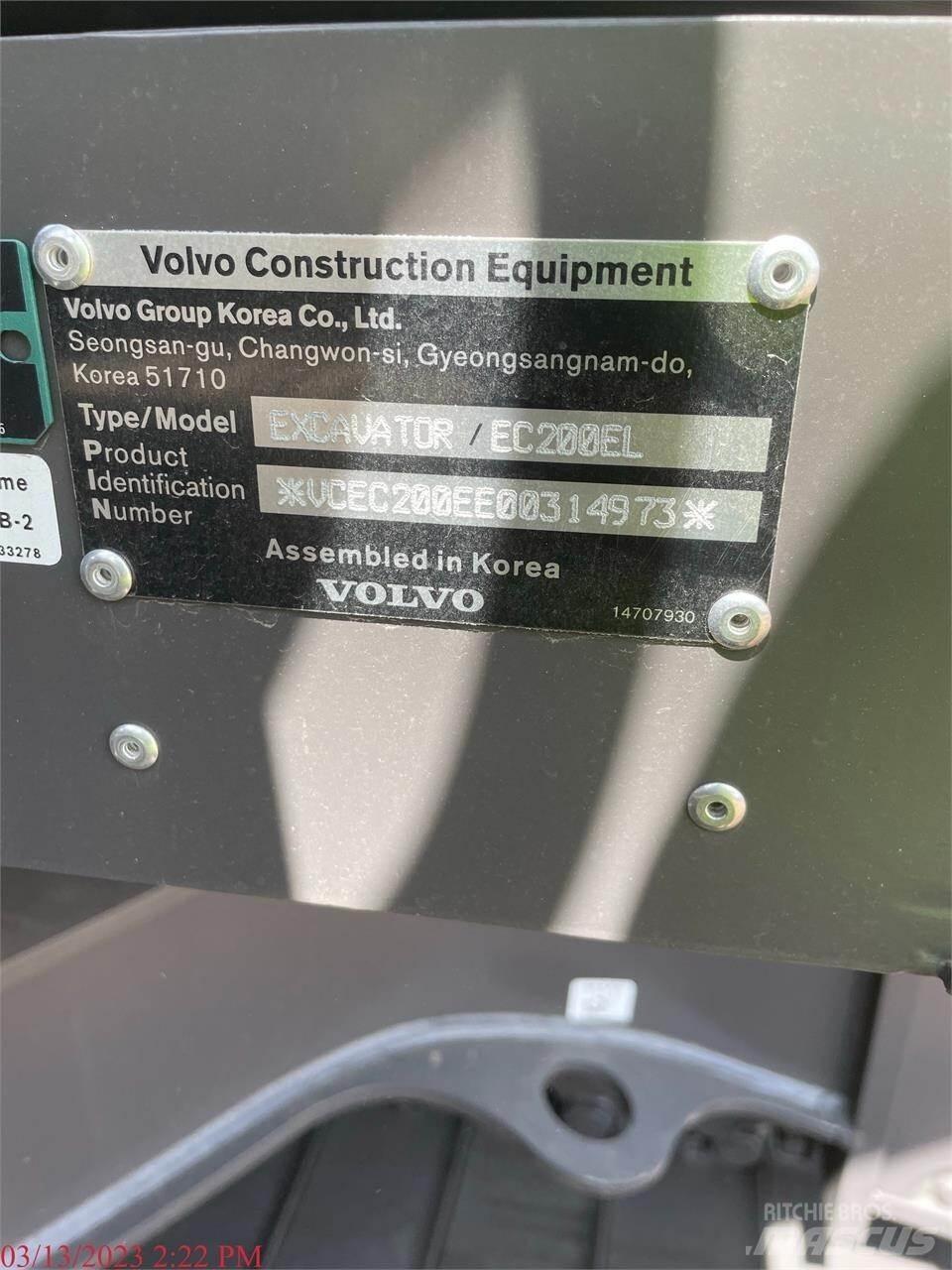 Volvo EC200EL 履帶式 挖土機/掘鑿機/挖掘機