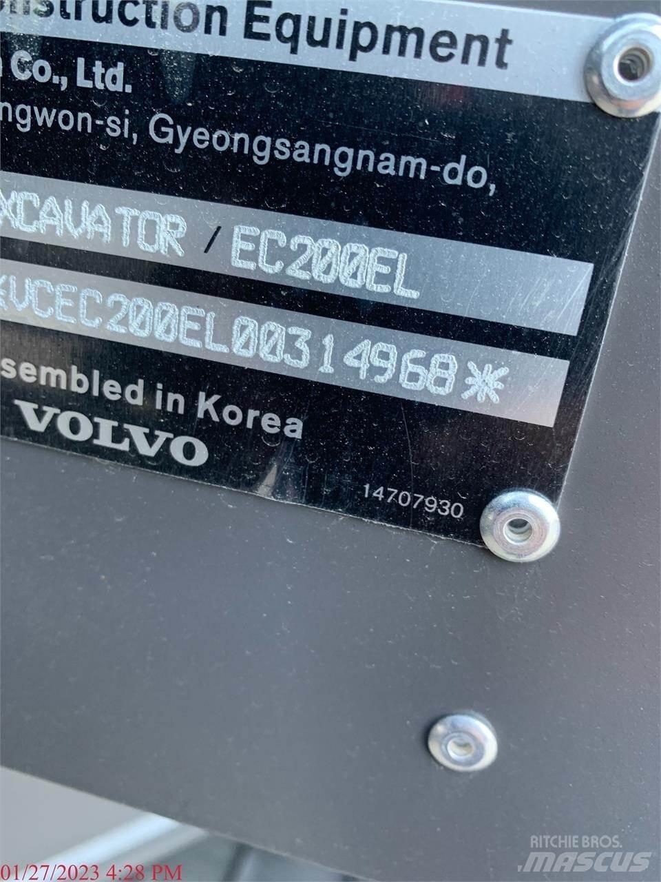 Volvo EC200EL 履帶式 挖土機/掘鑿機/挖掘機