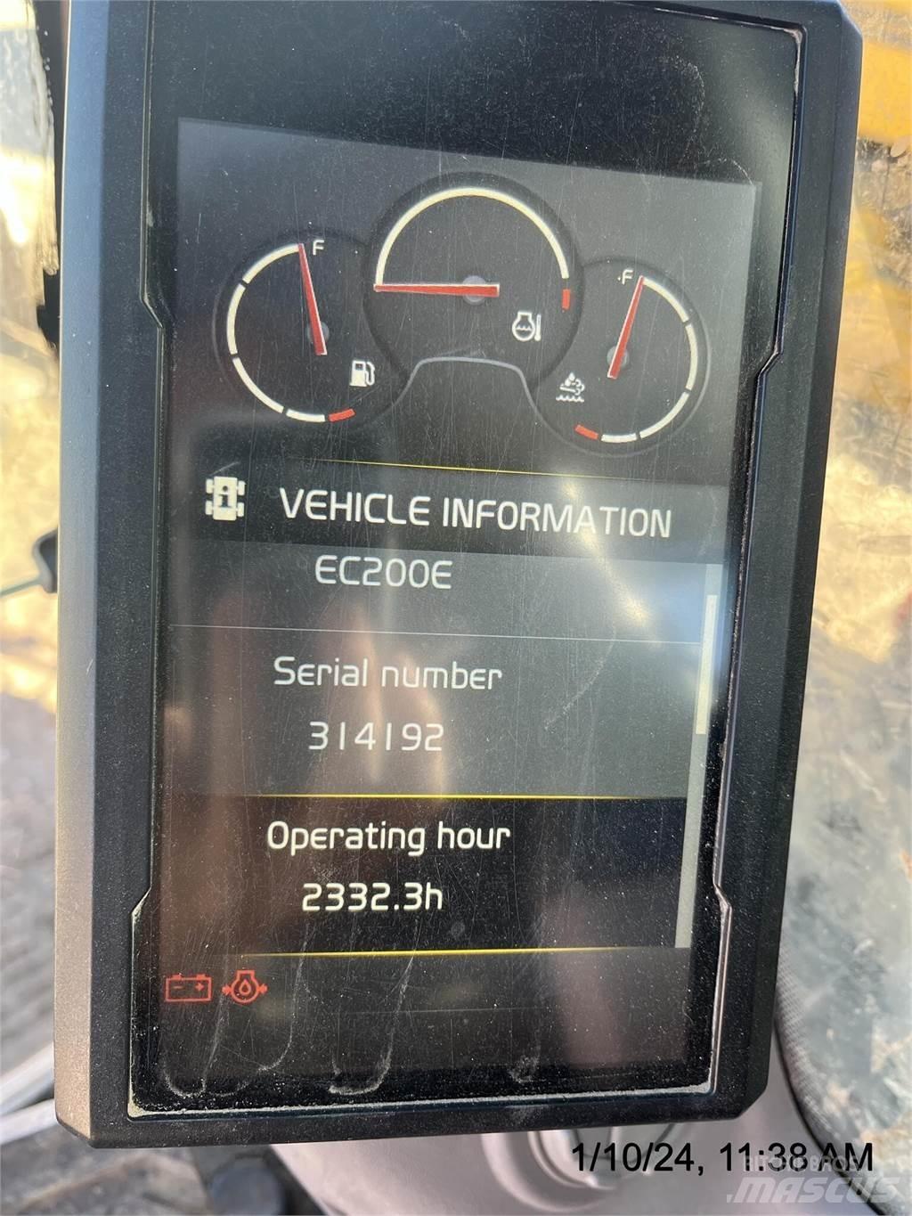 Volvo EC200EL 履帶式 挖土機/掘鑿機/挖掘機