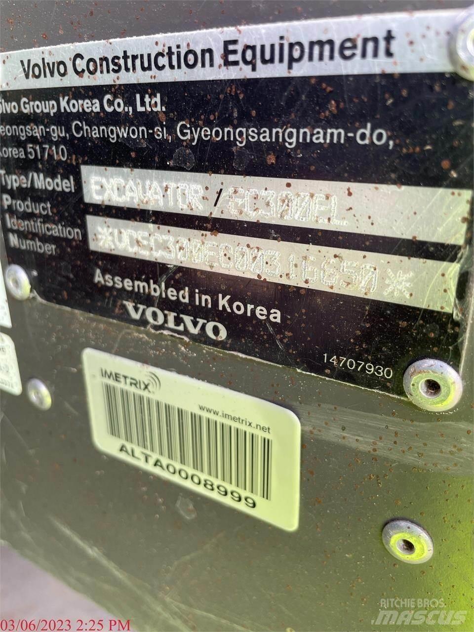Volvo EC300EL 履帶式 挖土機/掘鑿機/挖掘機