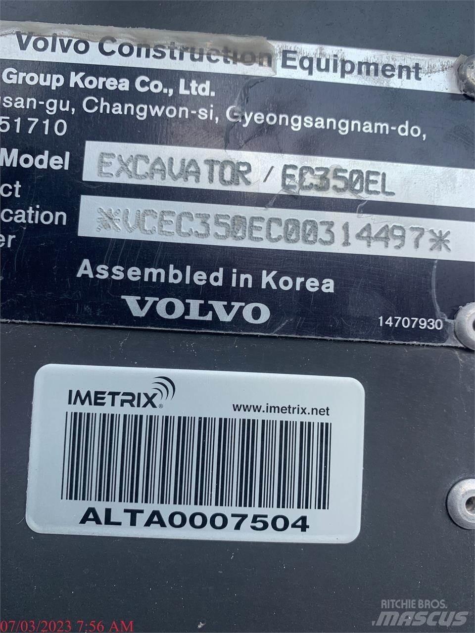 Volvo EC350EL 履帶式 挖土機/掘鑿機/挖掘機