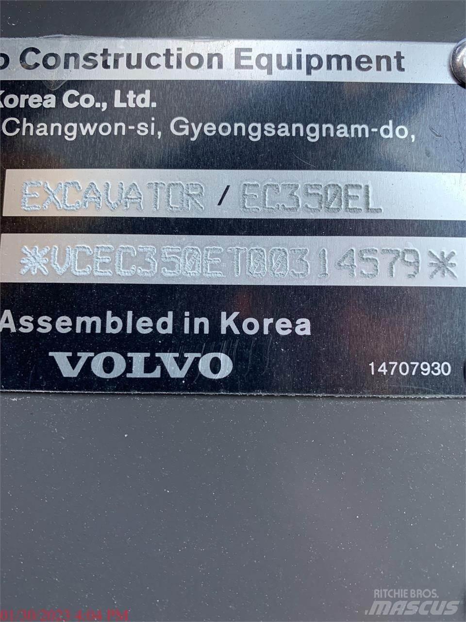 Volvo EC350EL 履帶式 挖土機/掘鑿機/挖掘機
