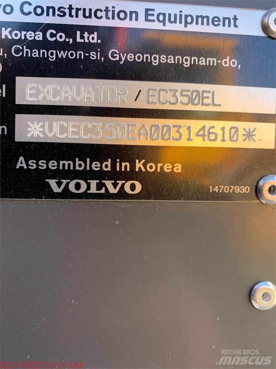 Volvo EC350EL 履帶式 挖土機/掘鑿機/挖掘機