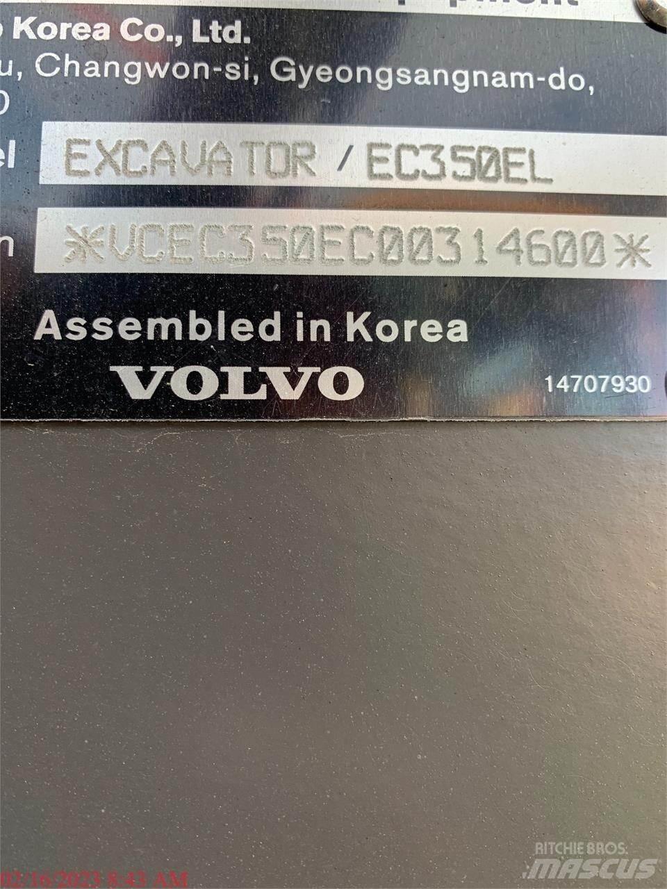 Volvo EC350EL 履帶式 挖土機/掘鑿機/挖掘機