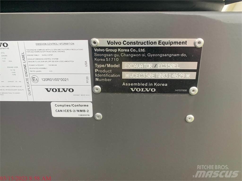 Volvo EC350EL 履帶式 挖土機/掘鑿機/挖掘機