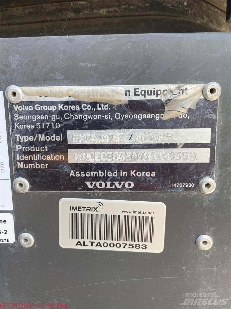 Volvo EC380EL 履帶式 挖土機/掘鑿機/挖掘機