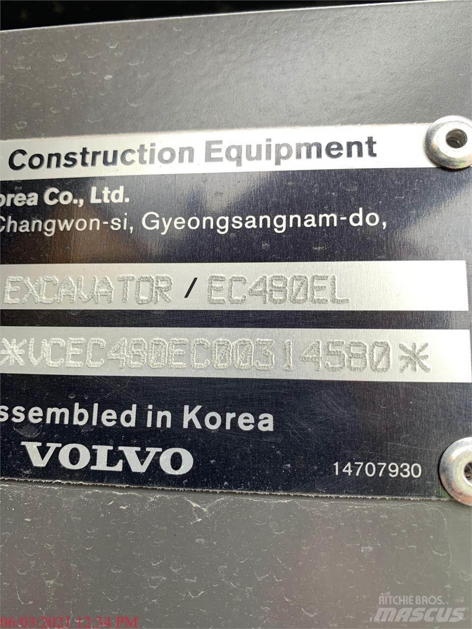 Volvo EC480EL 履帶式 挖土機/掘鑿機/挖掘機