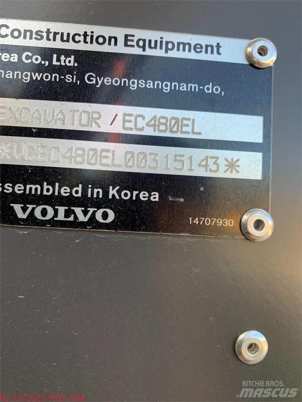 Volvo EC480EL 履帶式 挖土機/掘鑿機/挖掘機