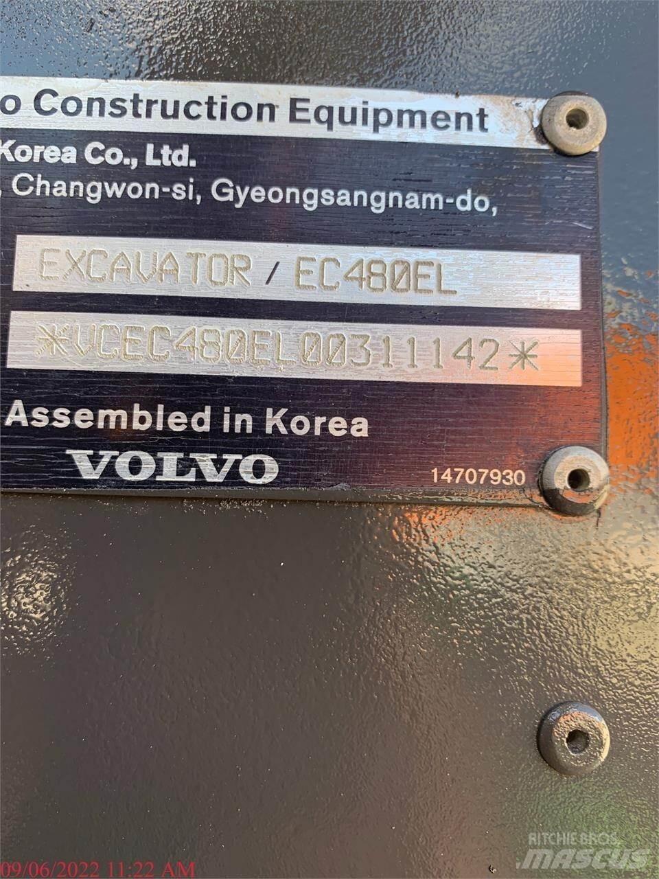 Volvo EC480EL 履帶式 挖土機/掘鑿機/挖掘機
