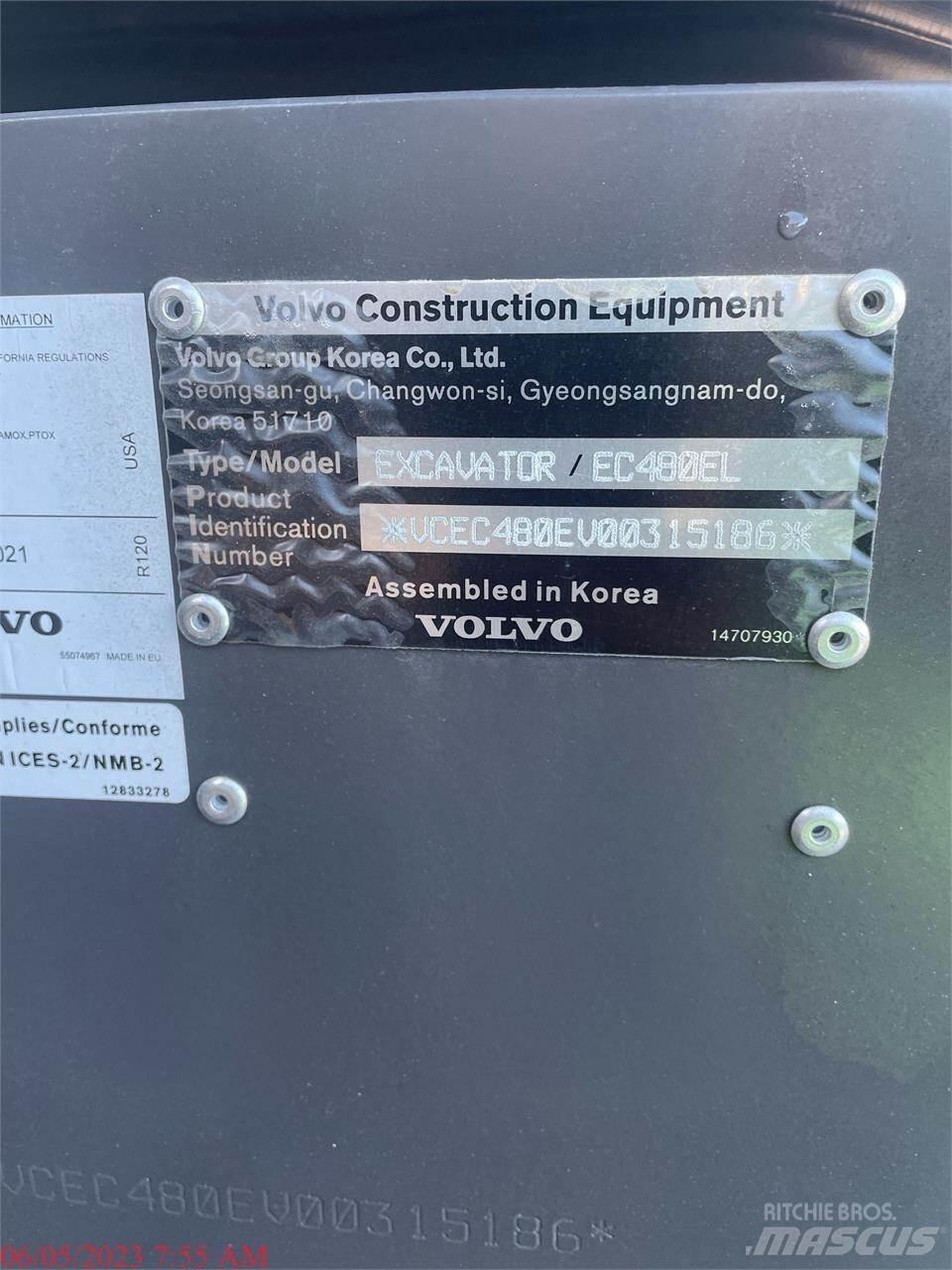 Volvo EC480EL 履帶式 挖土機/掘鑿機/挖掘機