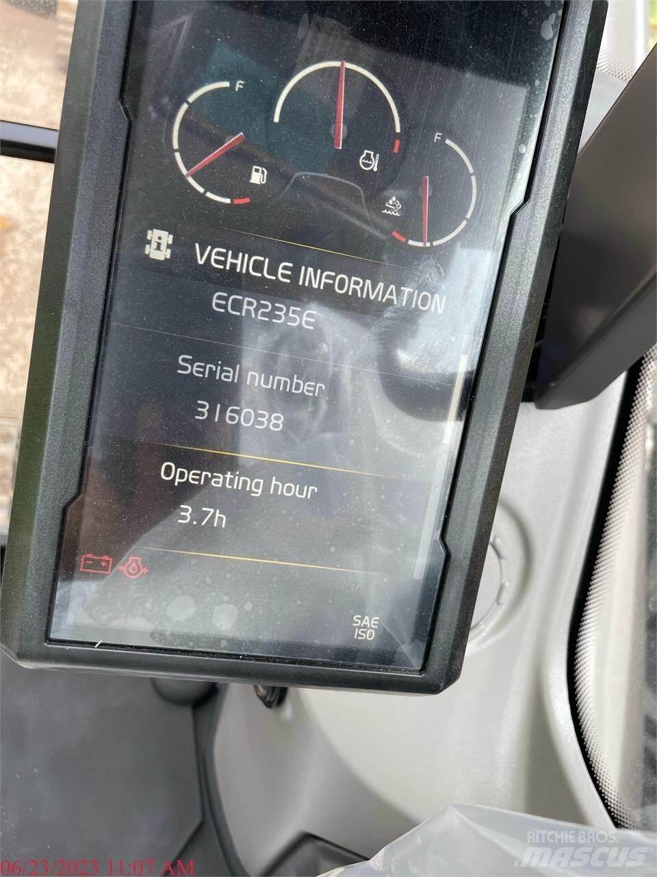 Volvo ECR235EL 履帶式 挖土機/掘鑿機/挖掘機