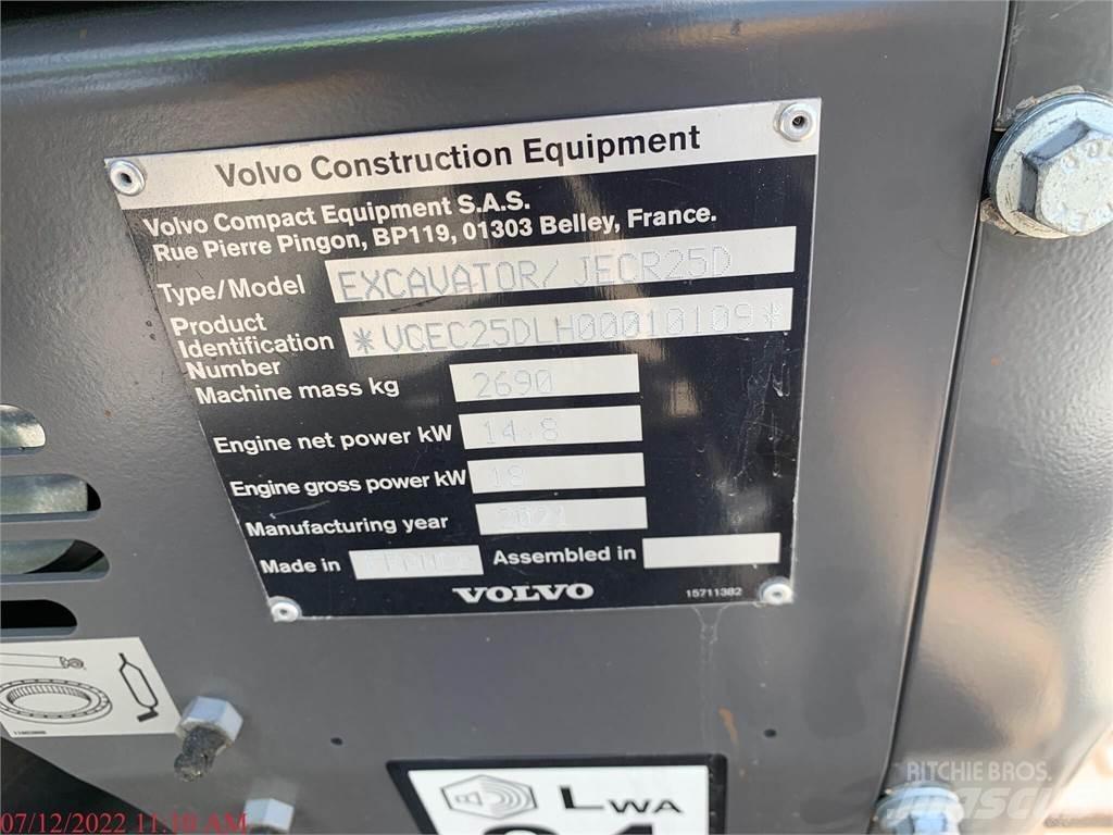 Volvo ECR25D 小型挖土機/掘鑿機<7t(小型挖掘機)