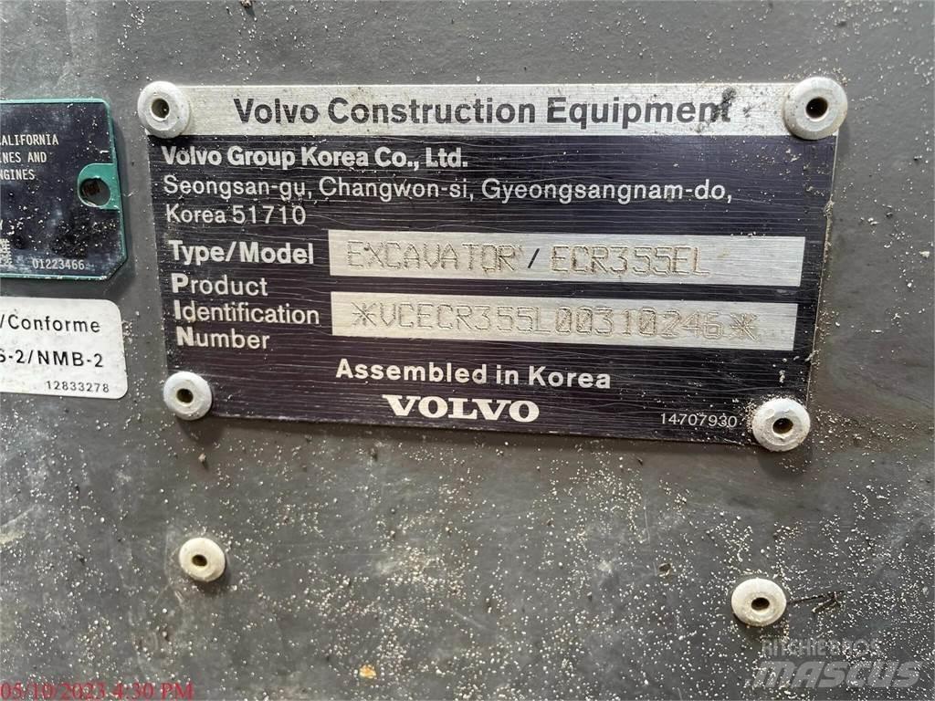 Volvo ECR355EL 履帶式 挖土機/掘鑿機/挖掘機