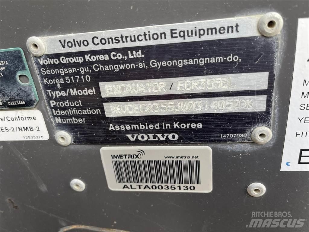 Volvo ECR355EL 履帶式 挖土機/掘鑿機/挖掘機