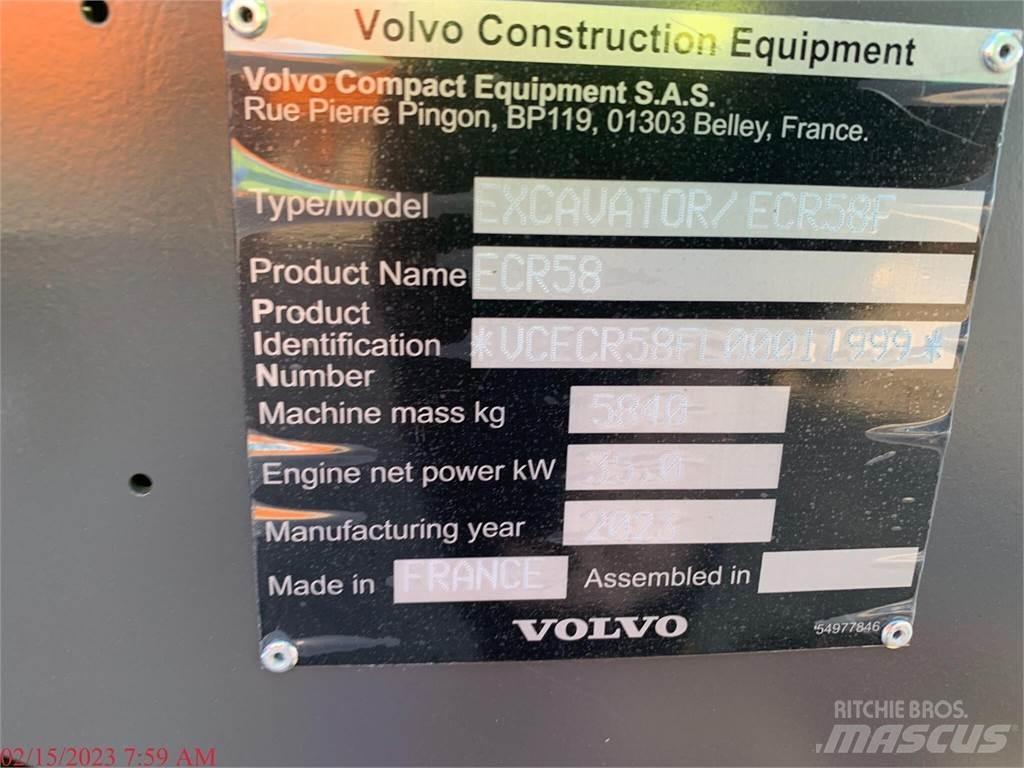 Volvo ECR58F 履帶式 挖土機/掘鑿機/挖掘機