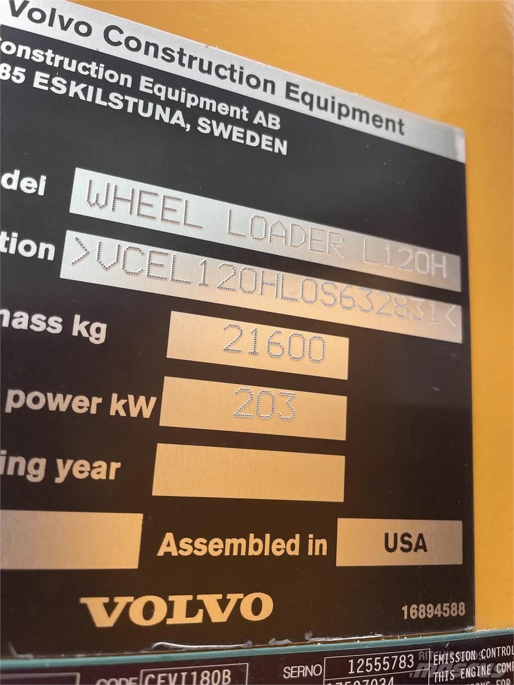 Volvo L120H 輪胎式裝載機