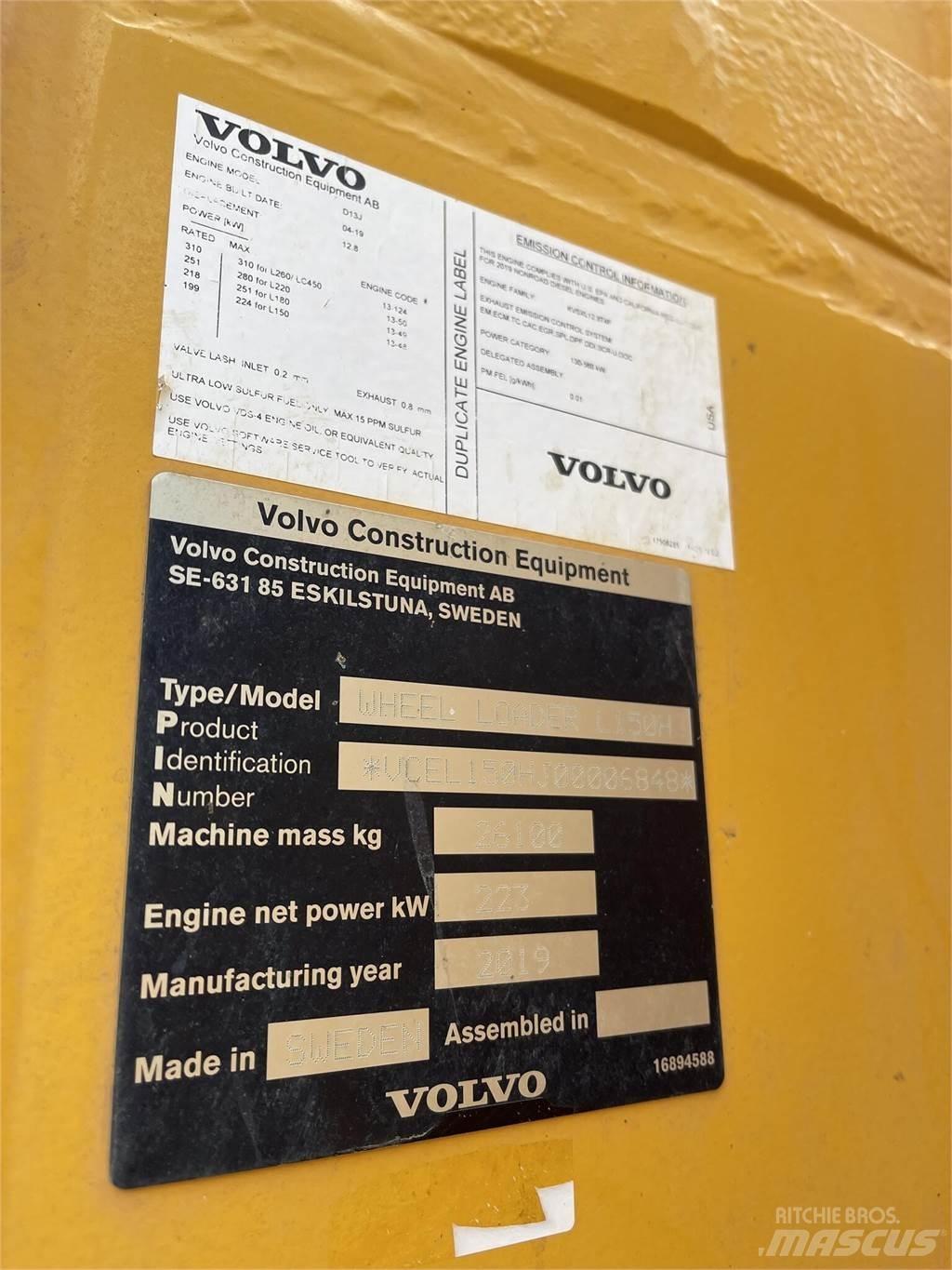Volvo L150H 輪胎式裝載機
