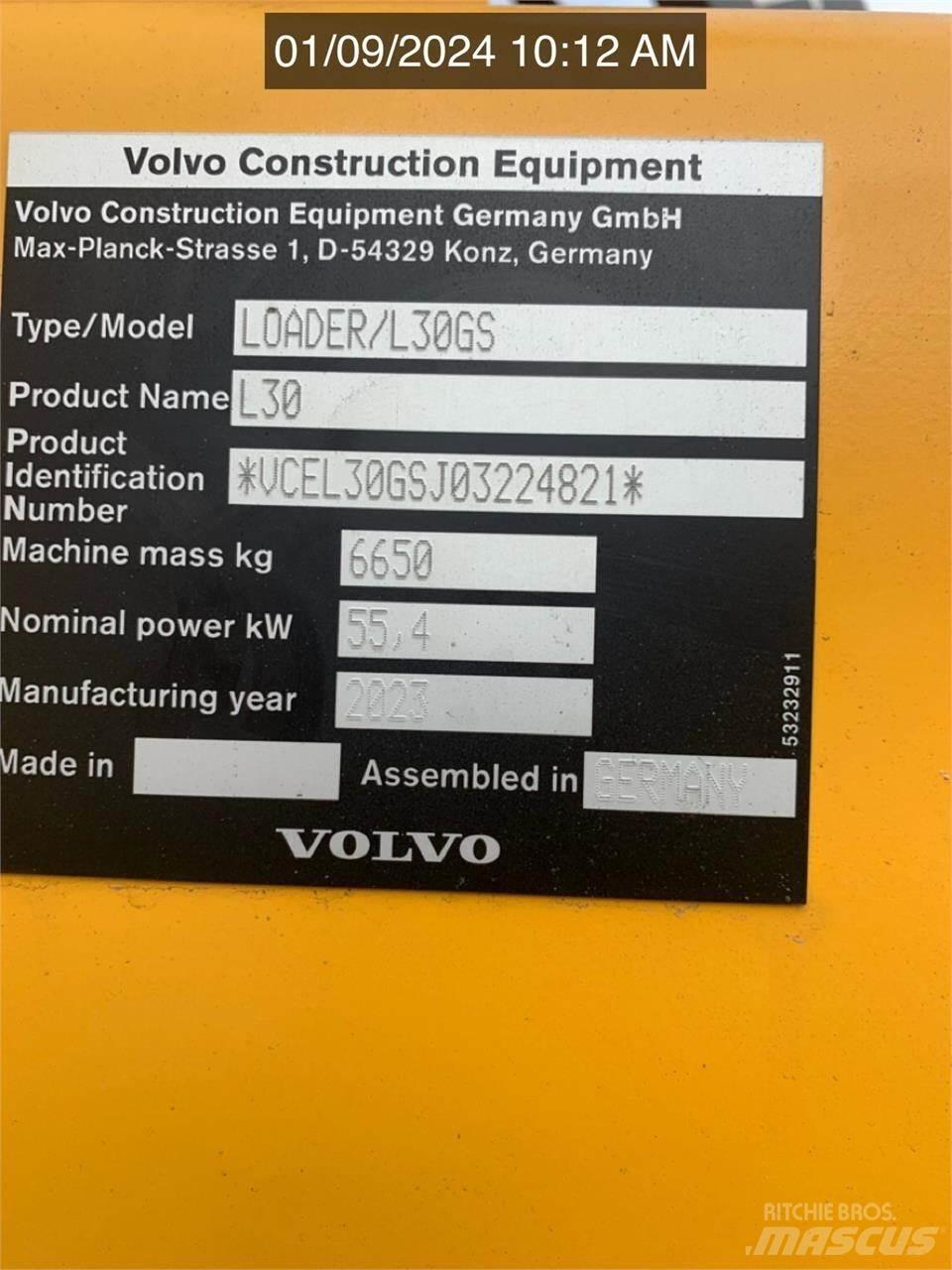 Volvo L30GS 輪胎式裝載機
