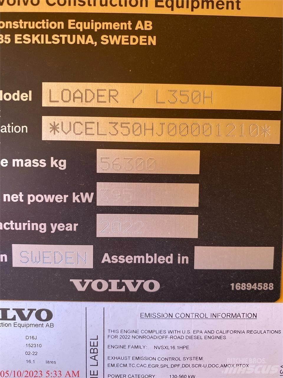 Volvo L350H 輪胎式裝載機