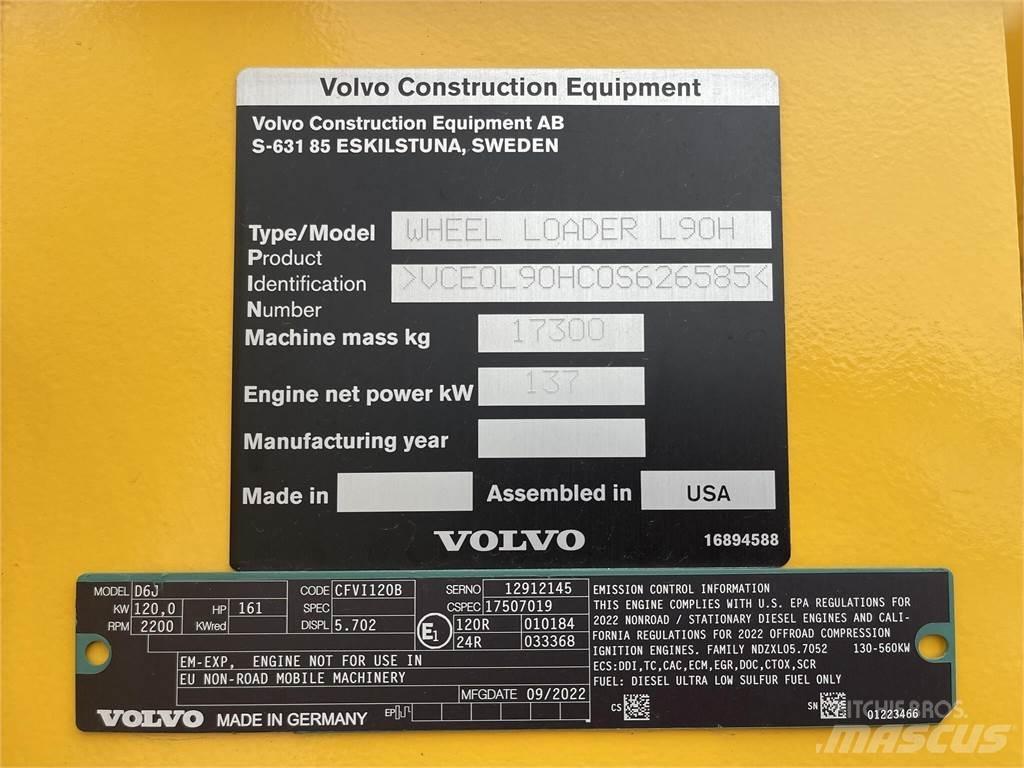 Volvo L90H 輪胎式裝載機