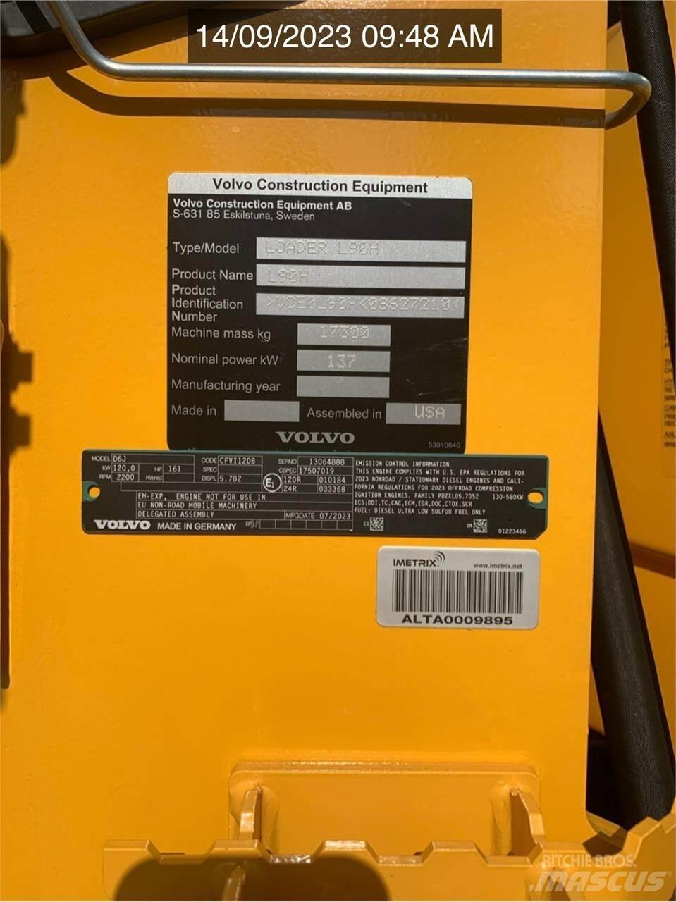 Volvo L90H 輪胎式裝載機