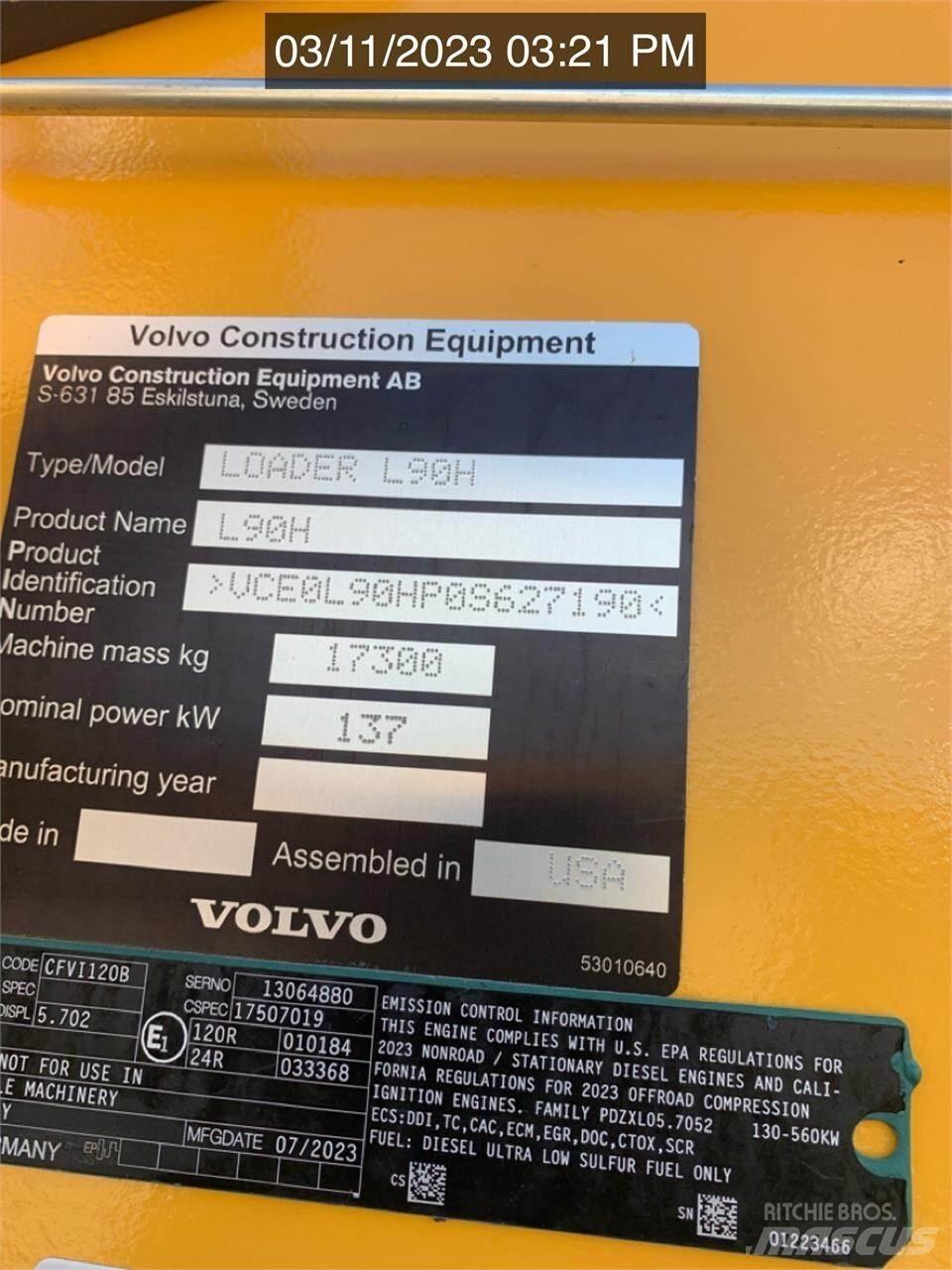 Volvo L90H 輪胎式裝載機