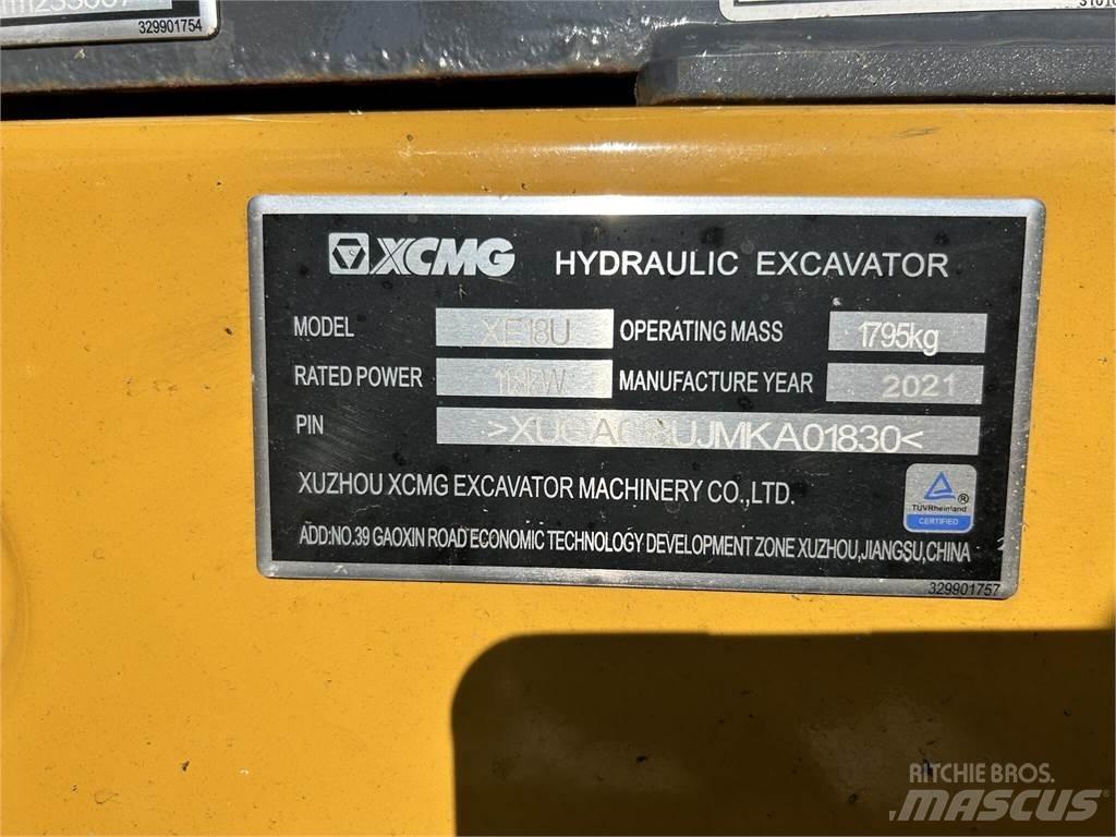 XCMG XE18U 小型挖土機/掘鑿機<7t(小型挖掘機)