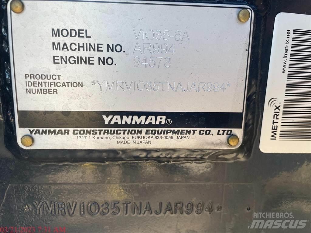 Yanmar VIO35-6A 小型挖土機/掘鑿機<7t(小型挖掘機)