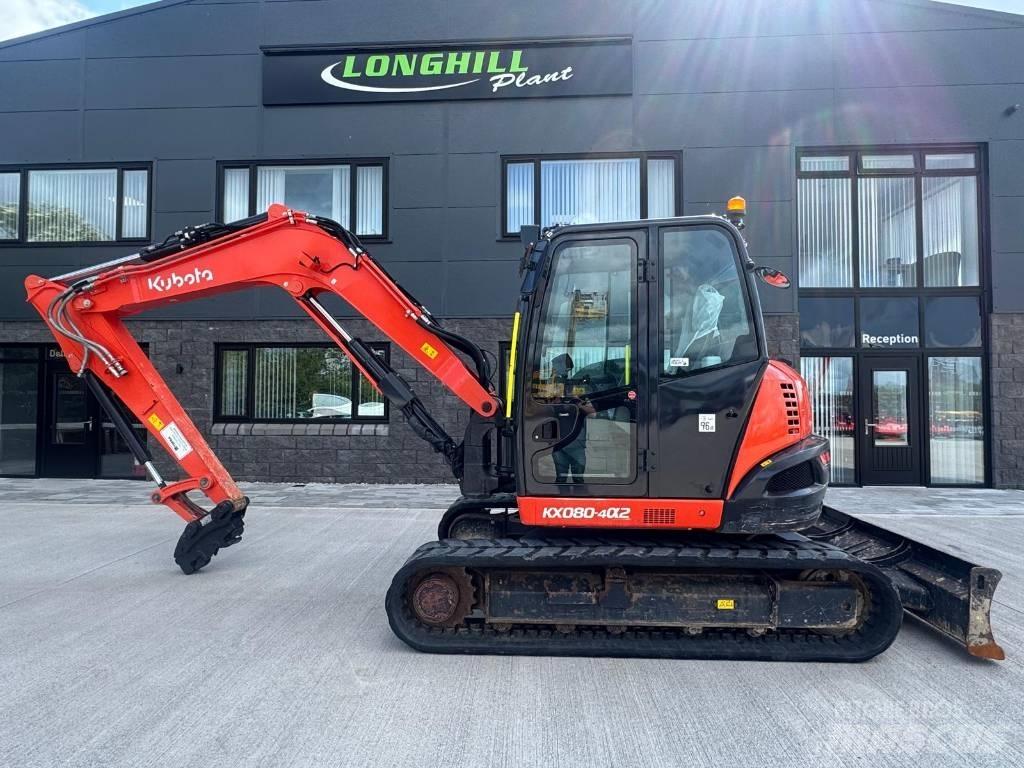 Kubota KX 080-4 中型挖土機/掘鑿機/挖掘機 7t-12t