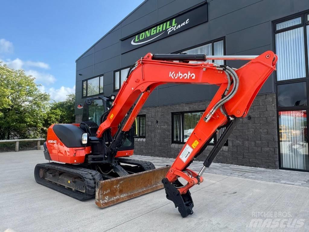 Kubota KX 080-4 中型挖土機/掘鑿機/挖掘機 7t-12t