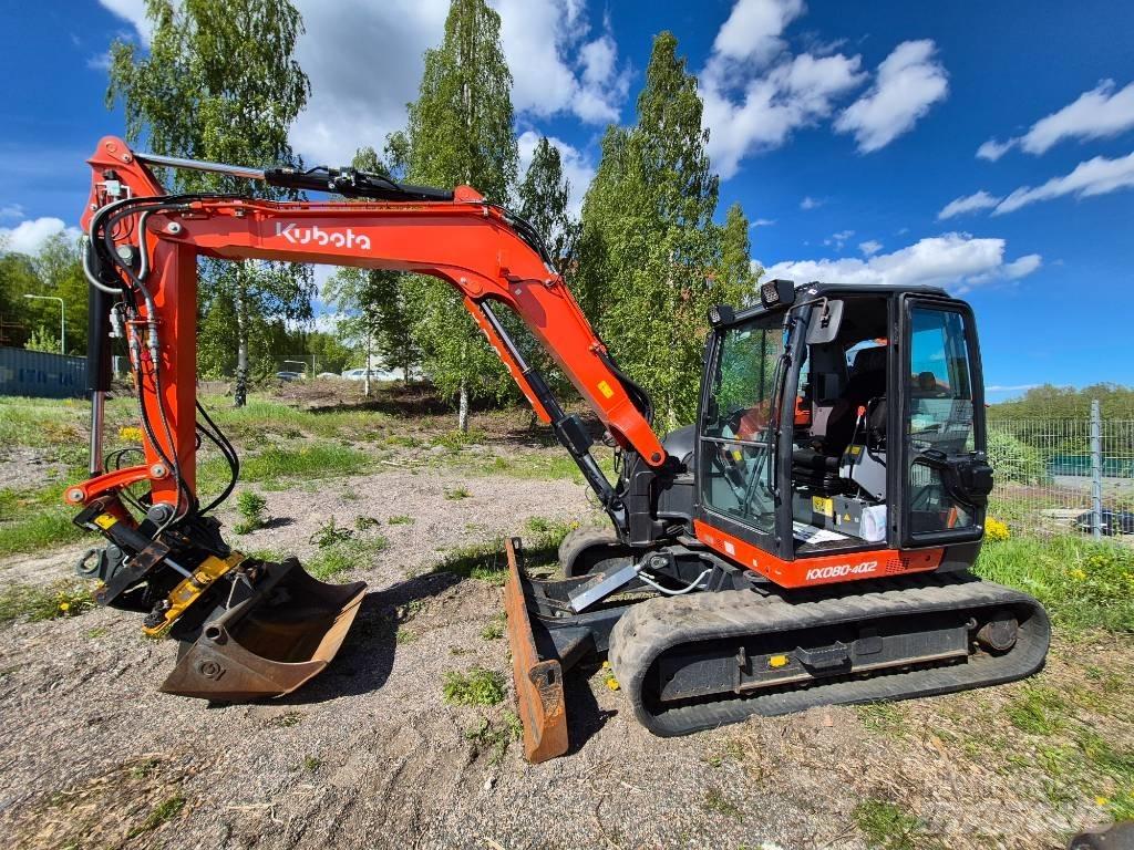 Kubota KX 080-4 中型挖土機/掘鑿機/挖掘機 7t-12t