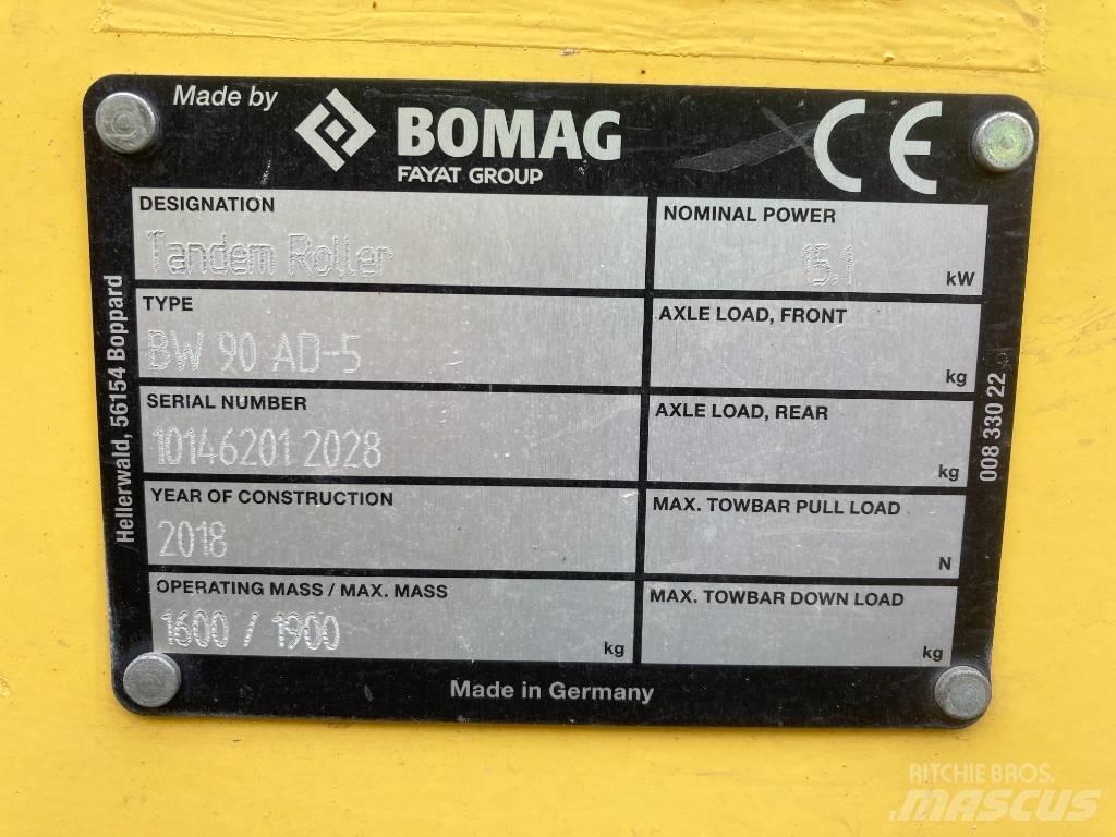 Bomag BW 90 AD-5 雙輪滾壓機