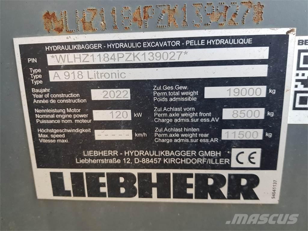 Liebherr A918 旋轉式挖土機/掘鑿機/挖掘機